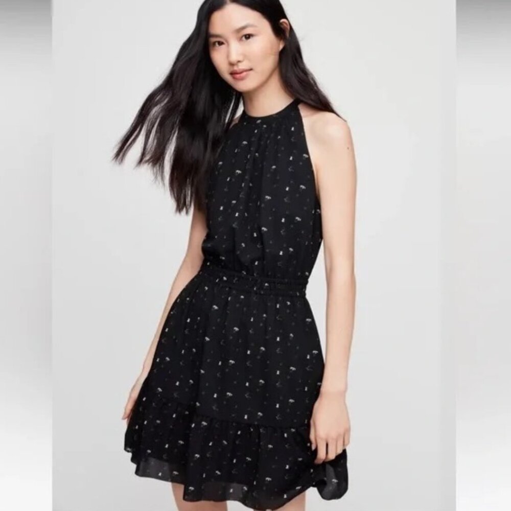 Wilfred Aritzia Effet Halter Mini Dress